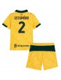 AC Milan Pervis Estupinan #2 Ausweichtrikot für Kinder 2025-26 Kurzarm (+ Kurze Hosen)